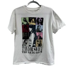 Taylor Swift The Eras Tour Official Merch White T-shirt Size Small